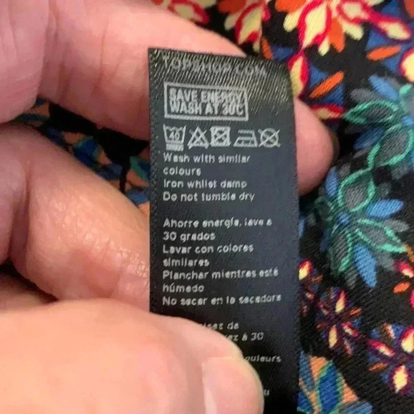 Top Shop colourful summer  flared skirt size 10. - Picture 7 of 8